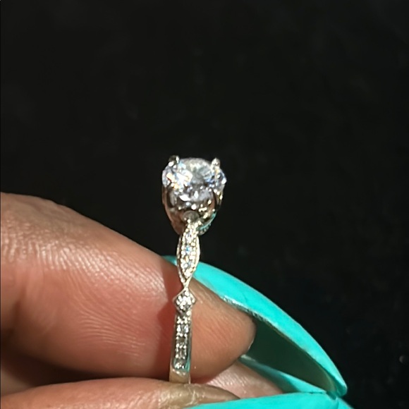 925 TG Moissanite 1/2 Carat Diamond Ring Sz 7 - Picture 7 of 14